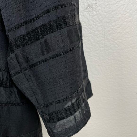 Womens Top Sz S Whimsigoth Velvet Burnout Sheer Whimsigoth Dark Fairy Witchy - Picture 11 of 11